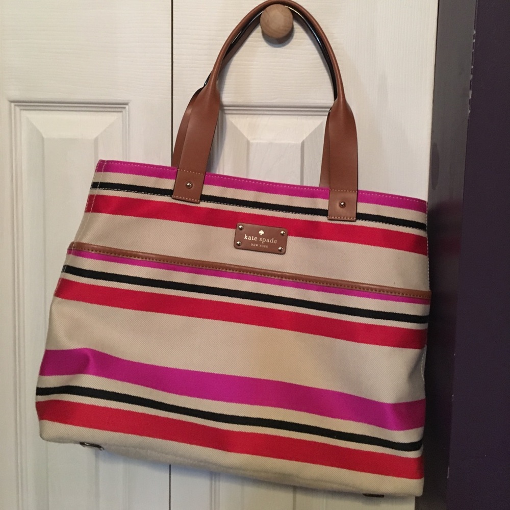 Kate Spade Oak Island Striped Tote